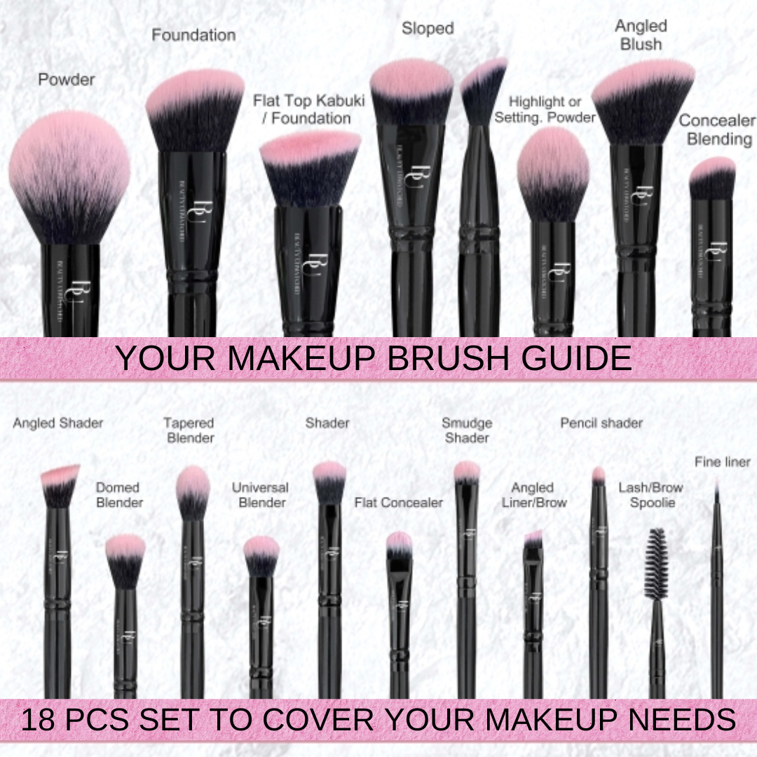 PRE-ORDER NEW 19 PIECE PRO MAKEUP BRUSH SET
